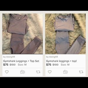 Gymshark Leggings + Top Sets (2!)